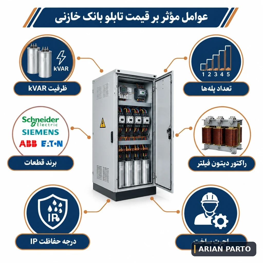 عوامل موثر بر هزینه و قیمت تابلو بانک خازنی